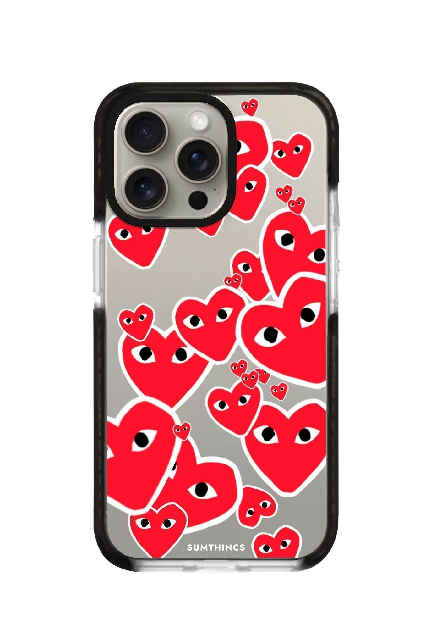 iPhone XR Hearts Procase Şeffaf Telefon Kılıfı - SUMTHINCS