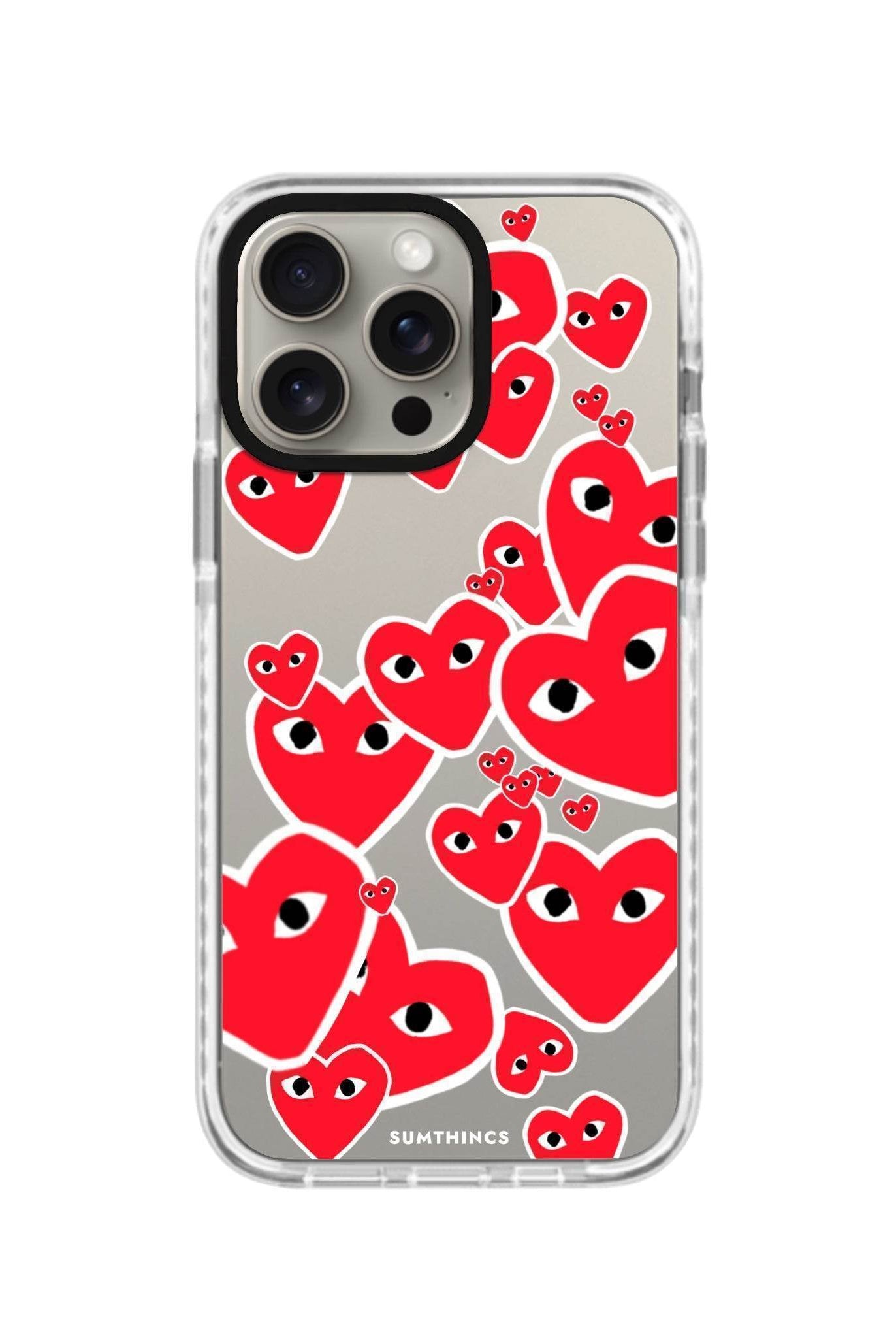 iPhone XR Hearts Procase Şeffaf Telefon Kılıfı - SUMTHINCS