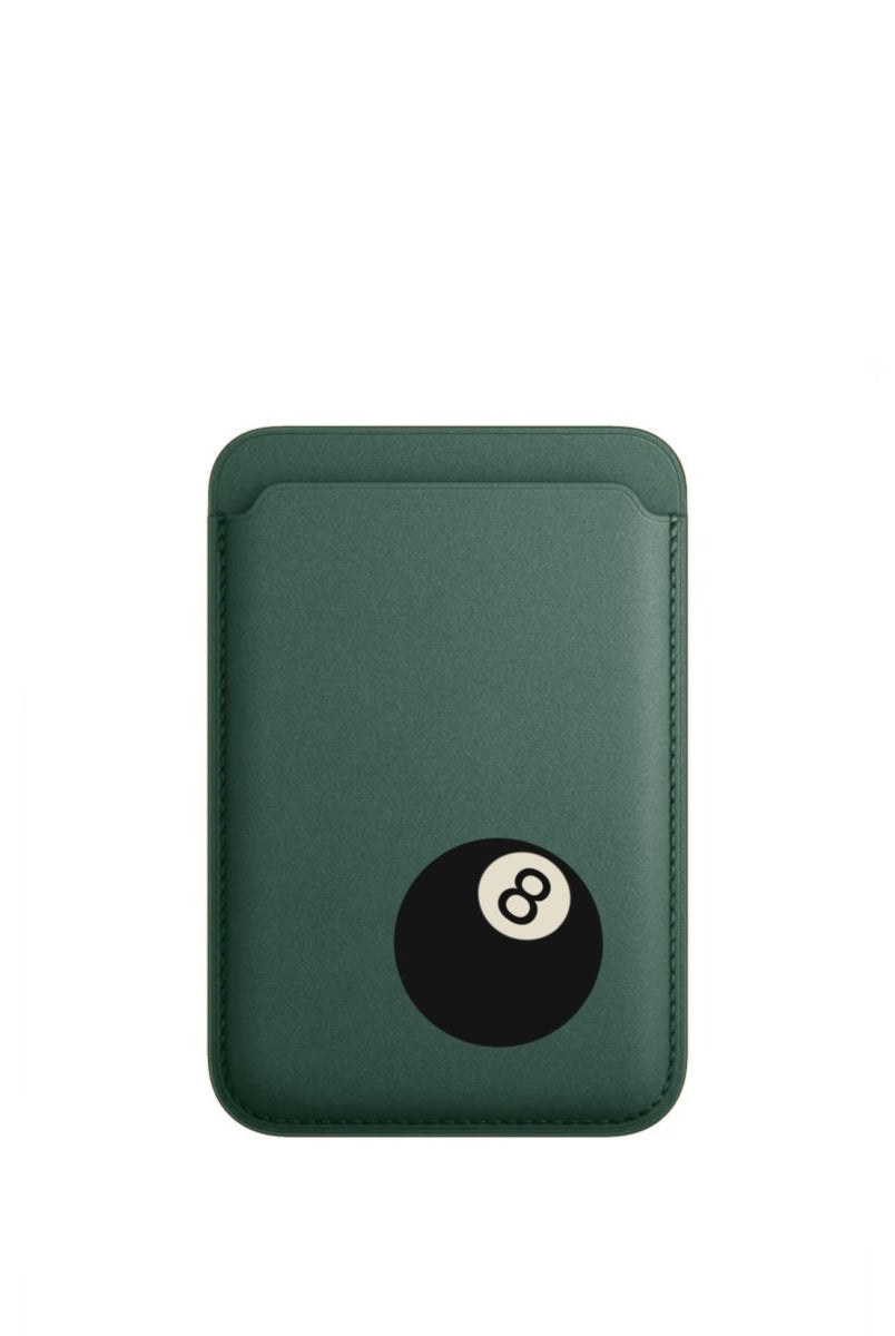 8 Ball MagSafe Deri Cüzdan Wallet Kaktüs Yeşili - Sumthincs