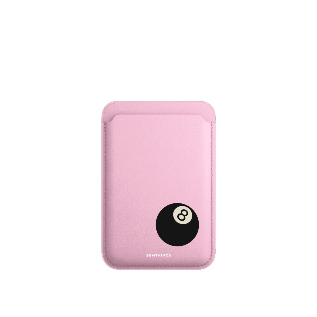 8 Ball MagSafe Deri Cüzdan Wallet Pembe - Sumthincs