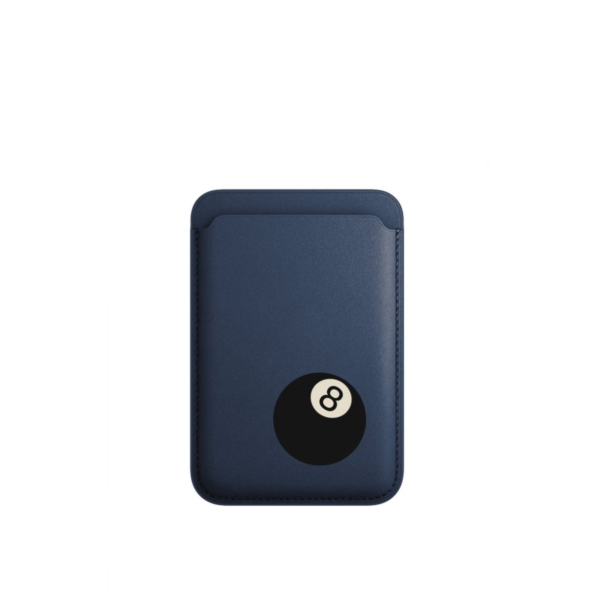 8 Ball MagSafe Deri Cüzdan Wallet Pasifik Mavi - Sumthincs