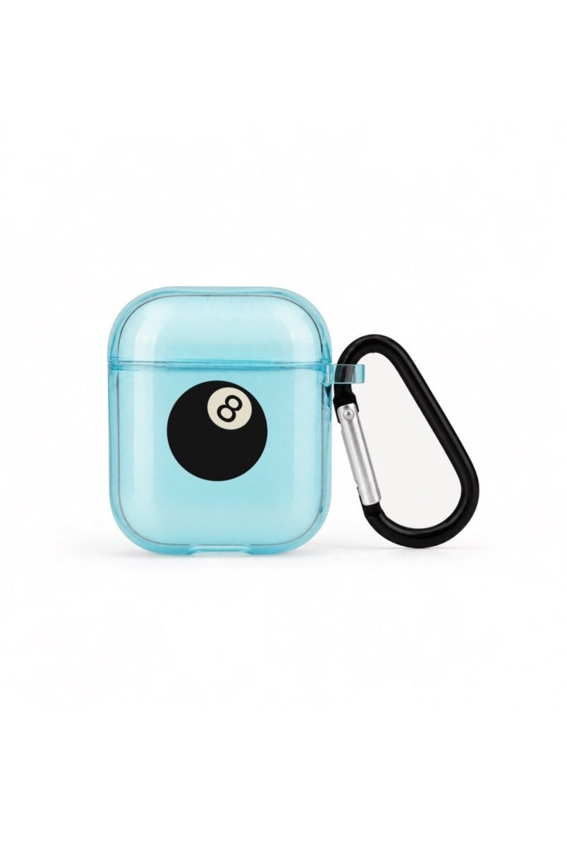 8Ball AirPods 1. ve 2. Nesil Şeffaf Silikon Kılıf Mavi - Sumthincs