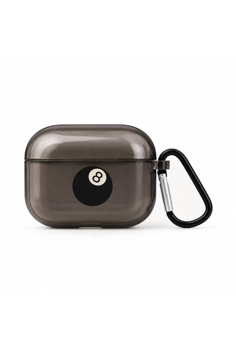 8Ball AirPods Pro Şeffaf Silikon Kılıf Siyah - Sumthincs