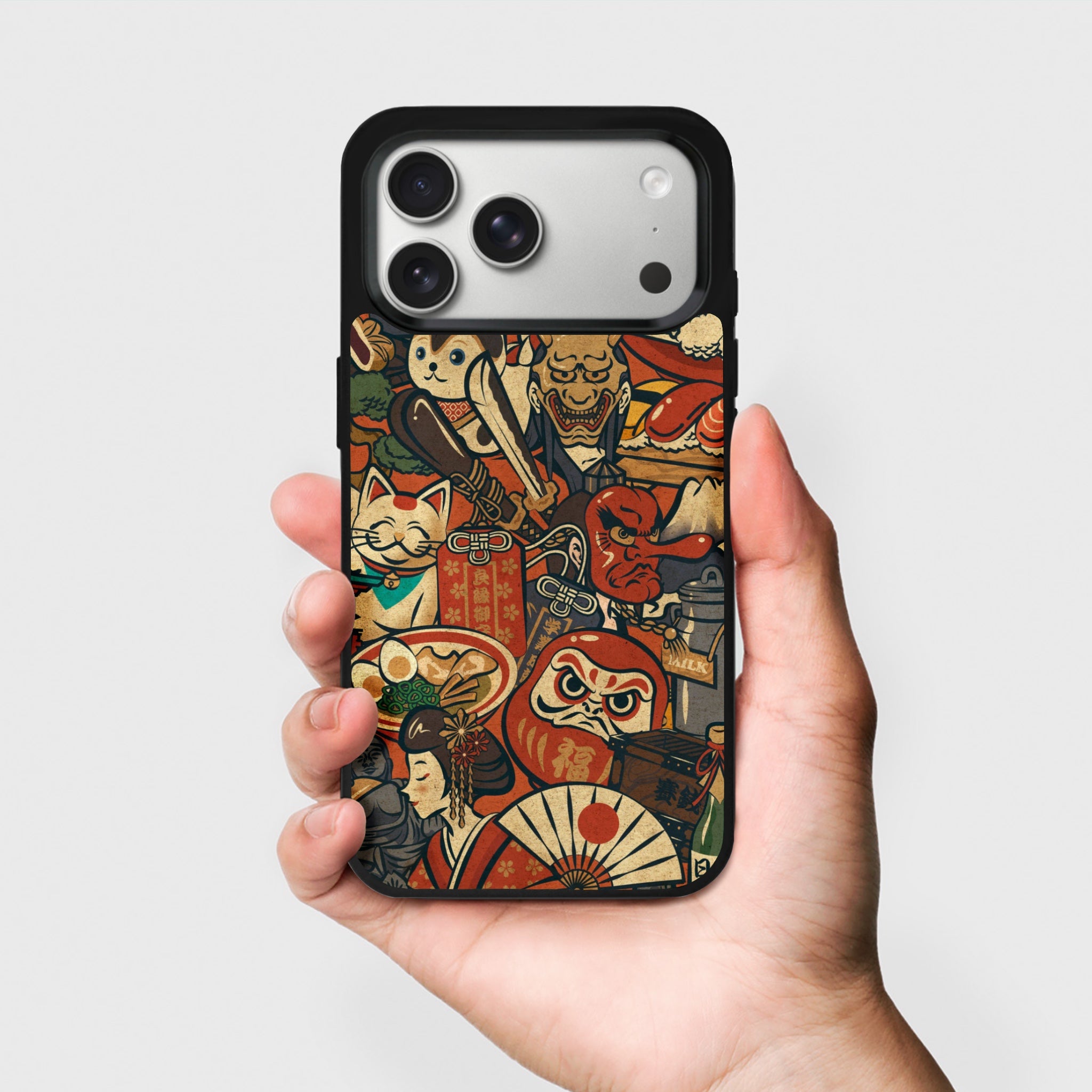 glossy cam görünümlü japon yelpaze kılıf