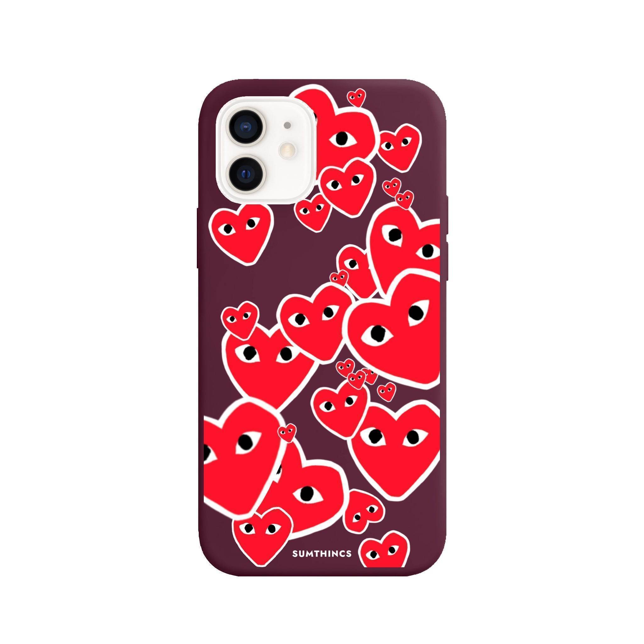 iPhone 13 Mini Hearts Premium Telefon Kılıfı - SUMTHINCS