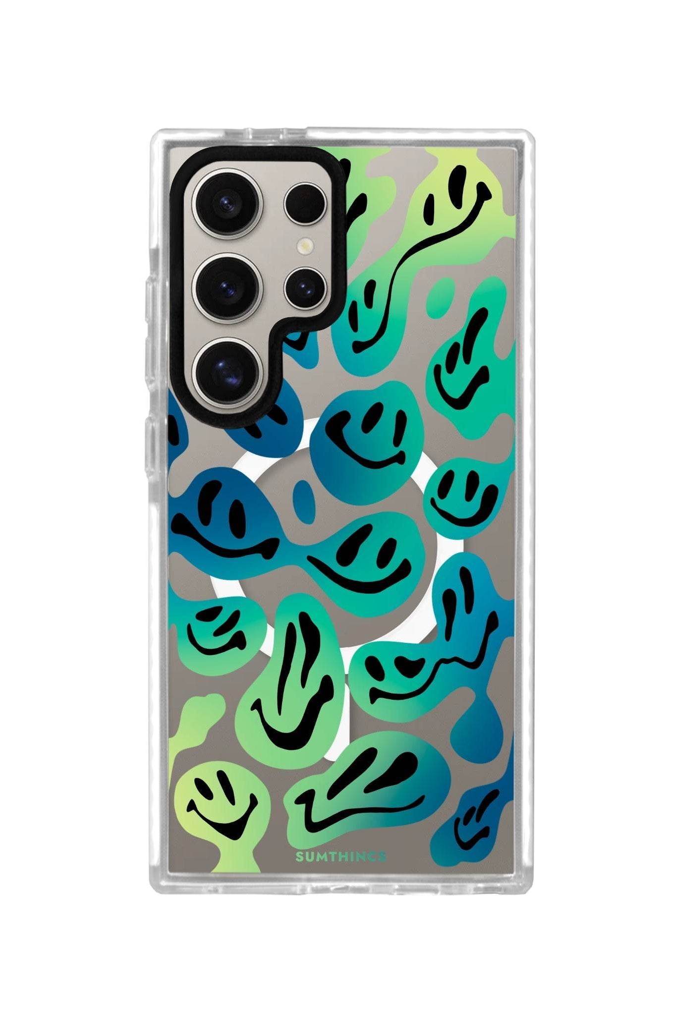 Samsung S24 Ultra Smiley Magsafe Procase Şeffaf Telefon Kılıfı - SUMTHINCS