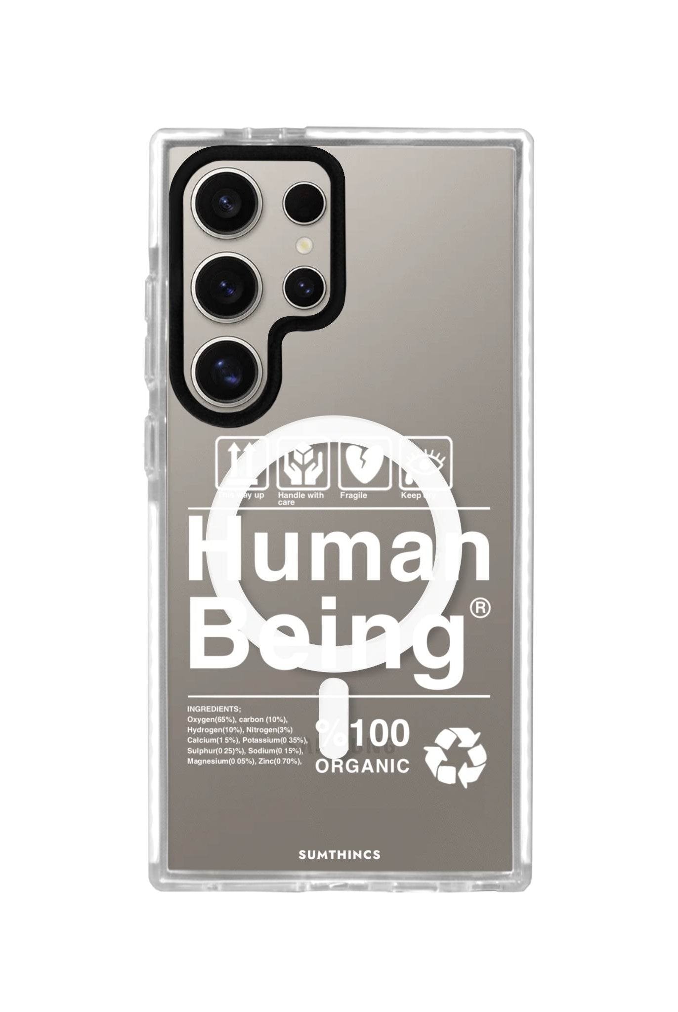 Samsung S23 Ultra Human Being Magsafe Procase Şeffaf Telefon Kılıfı - SUMTHINCS