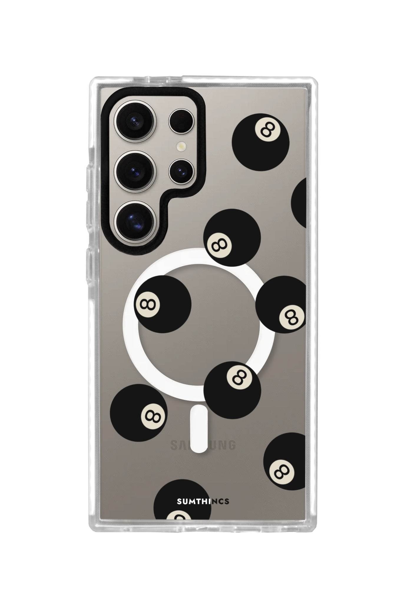 Samsung S23 Ultra 8Ball Magsafe Procase Şeffaf Telefon Kılıfı - SUMTHINCS