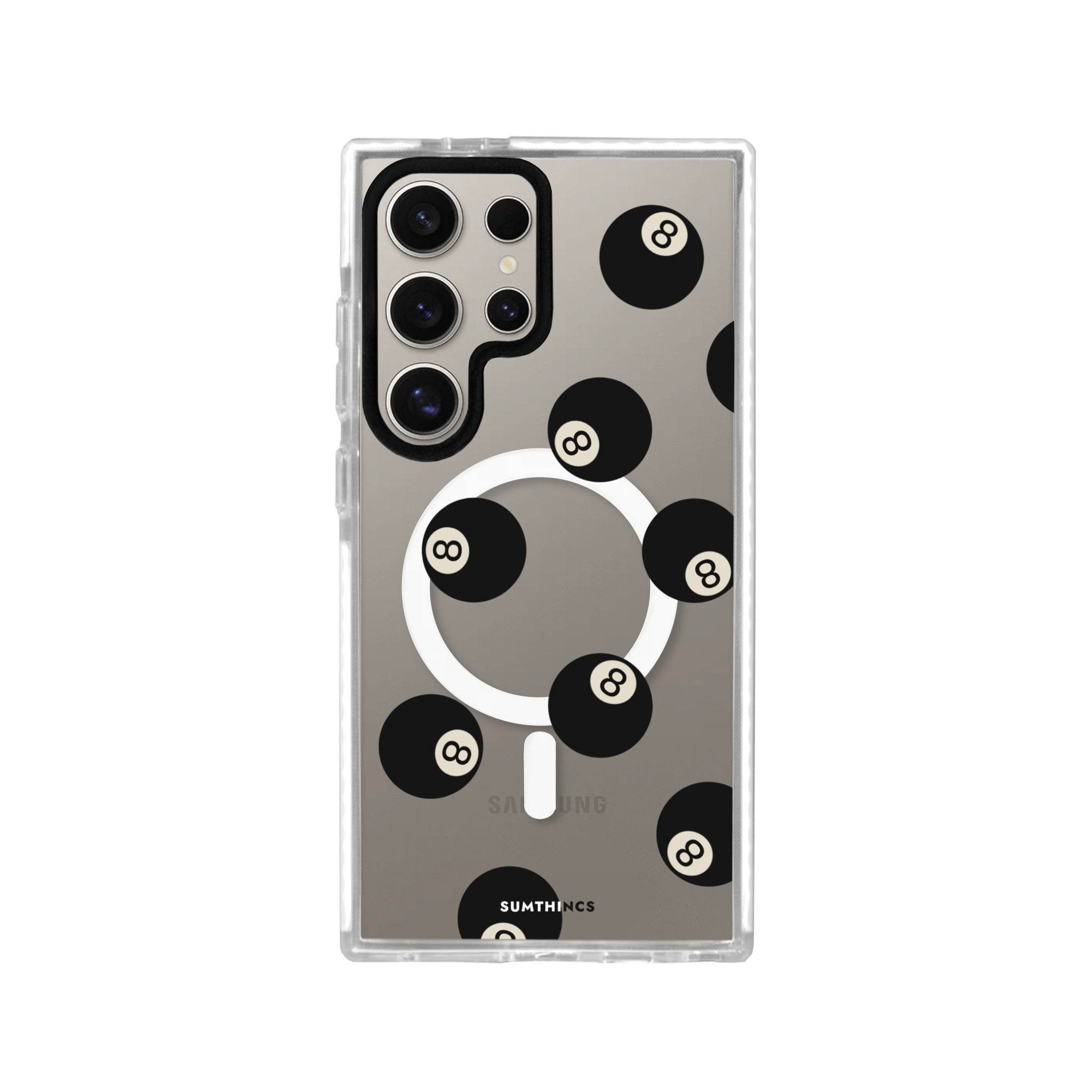 Samsung S23 Ultra 8Ball Magsafe Procase Şeffaf Telefon Kılıfı - SUMTHINCS
