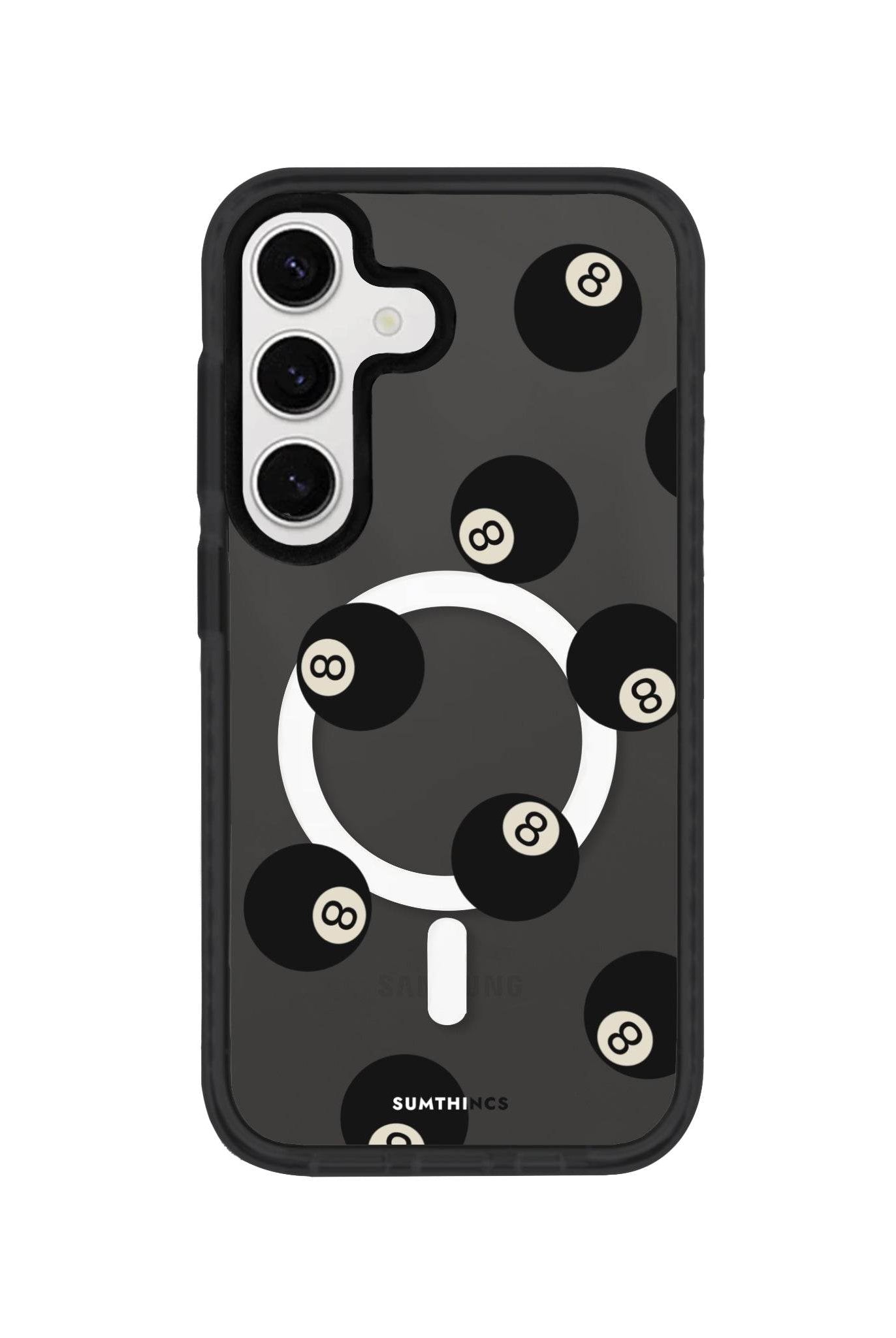 Samsung S23 8Ball Magsafe Procase Şeffaf Telefon Kılıfı - SUMTHINCS