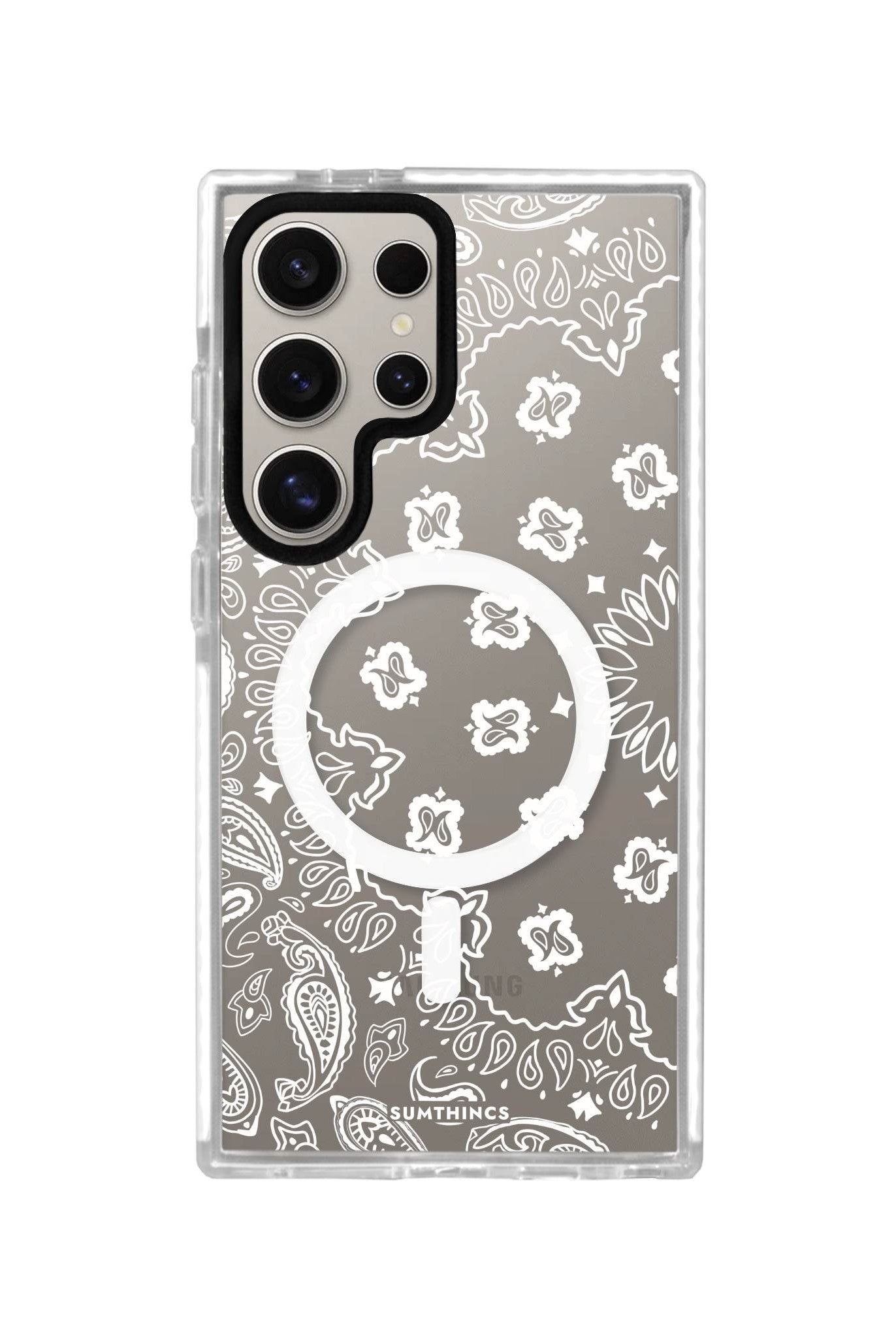 Samsung S23 Ultra Paisley Magsafe Procase Şeffaf Telefon Kılıfı - SUMTHINCS