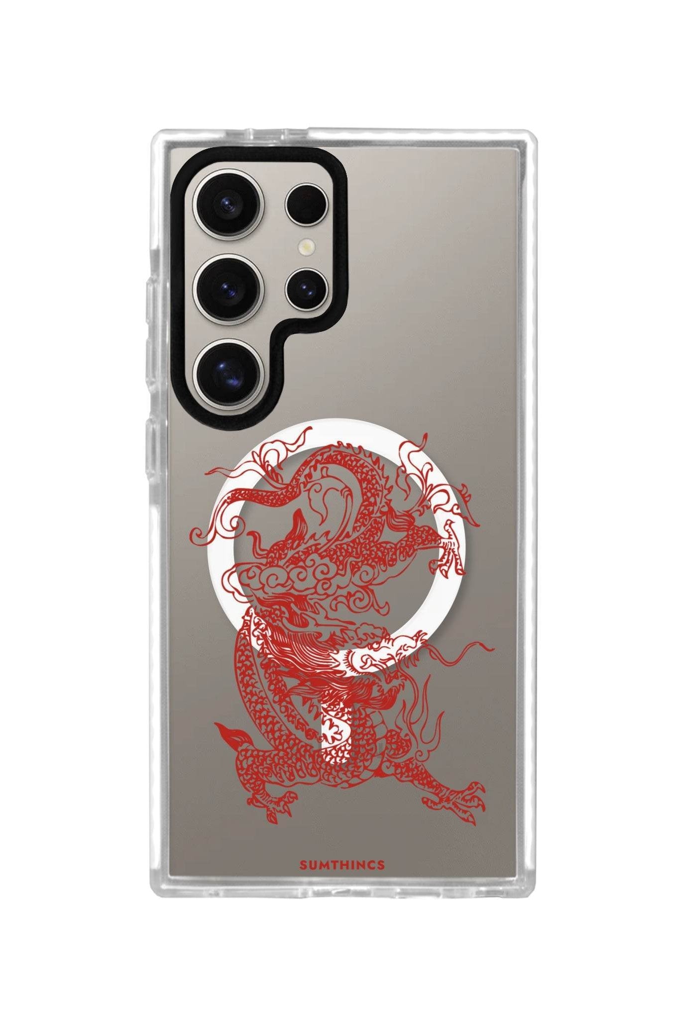 Samsung S24 Ultra Dragon Magsafe Procase Şeffaf Telefon Kılıfı - SUMTHINCS