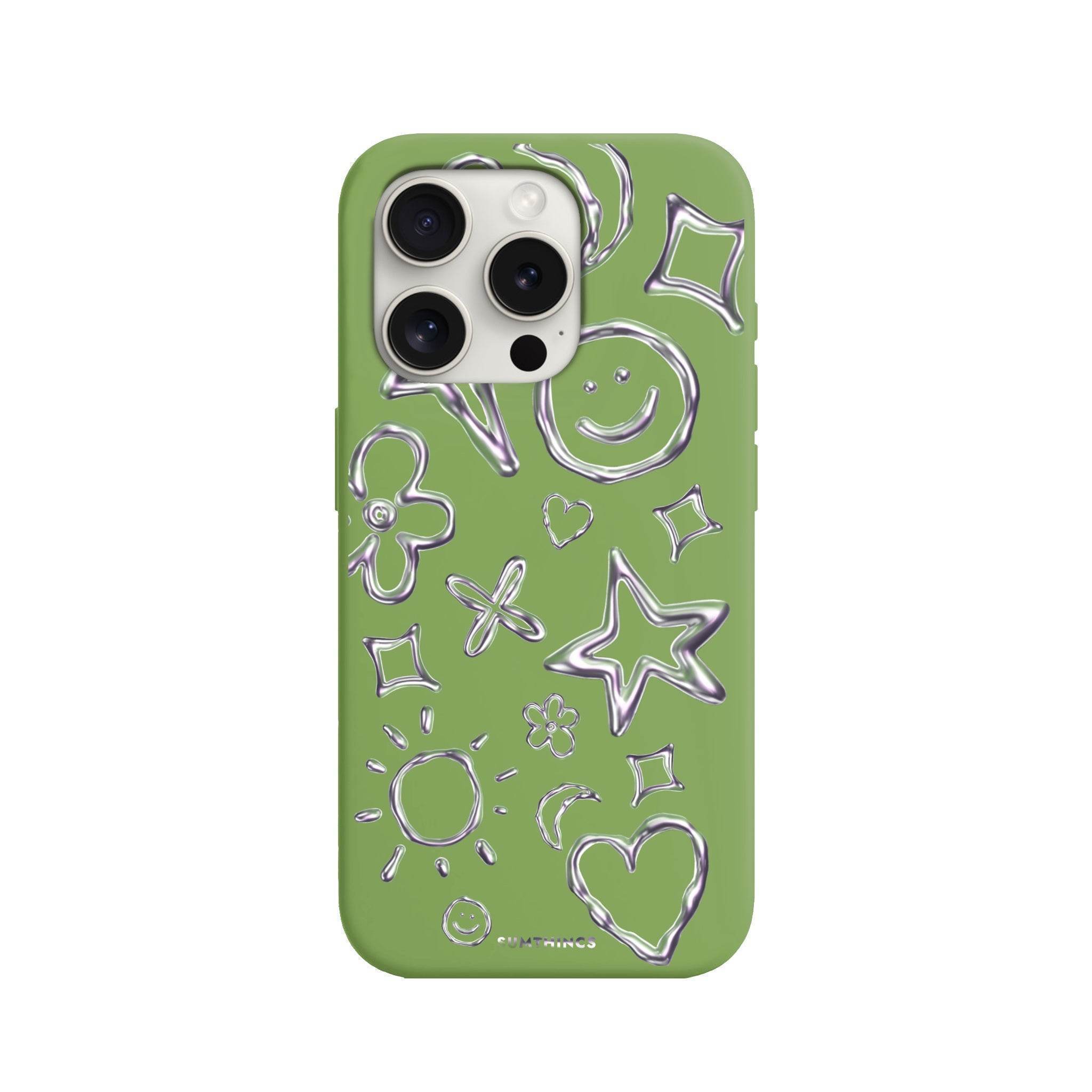 iPhone 6/6S Silver Doodles Premium Telefon Kılıfı - SUMTHINCS