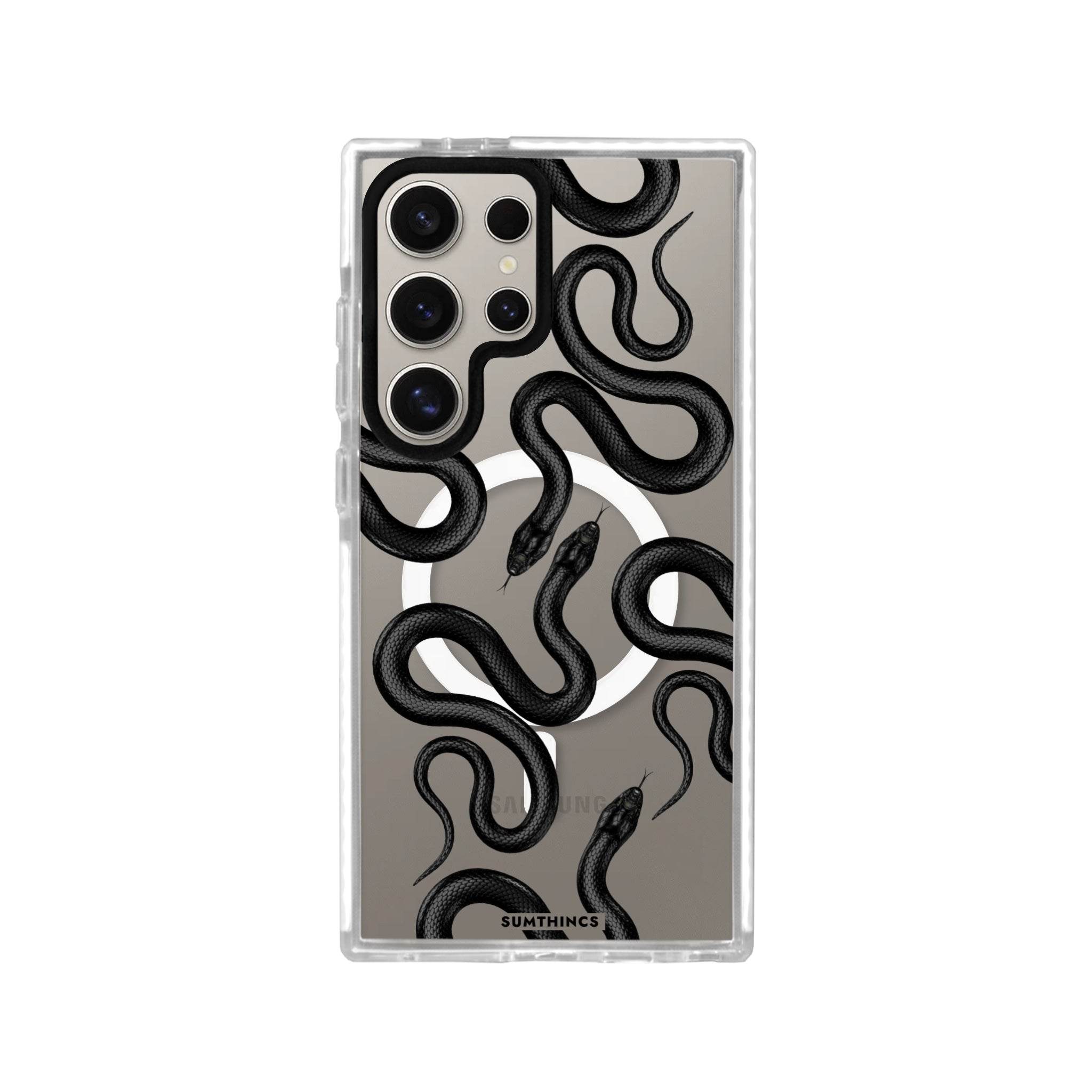 Samsung S24 Ultra Snakes Magsafe Procase Şeffaf Telefon Kılıfı - SUMTHINCS