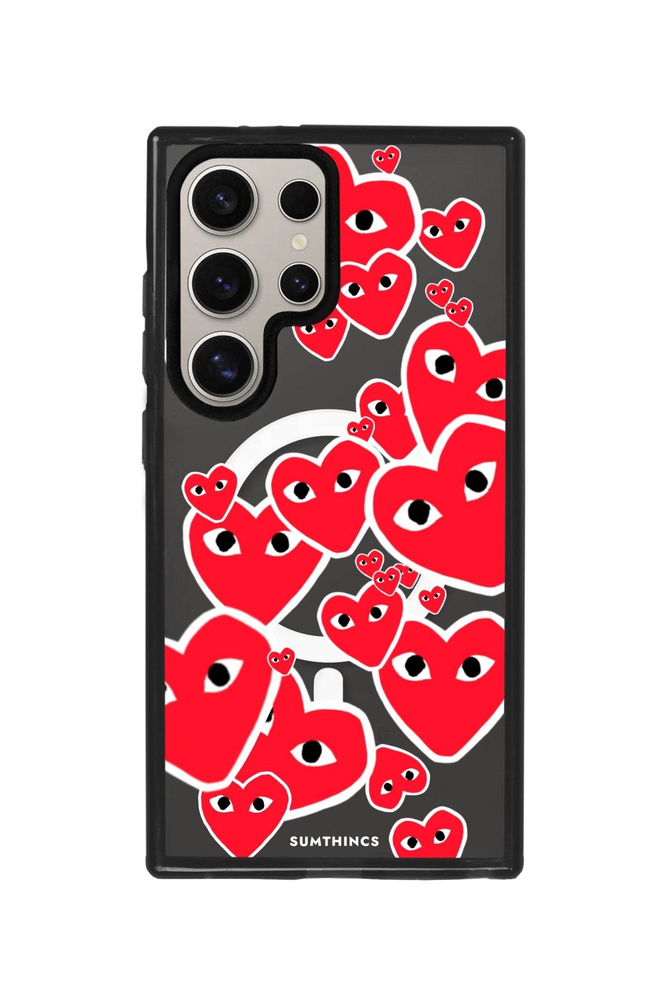 Samsung S23 Ultra Hearts Magsafe Procase Şeffaf Telefon Kılıfı - SUMTHINCS