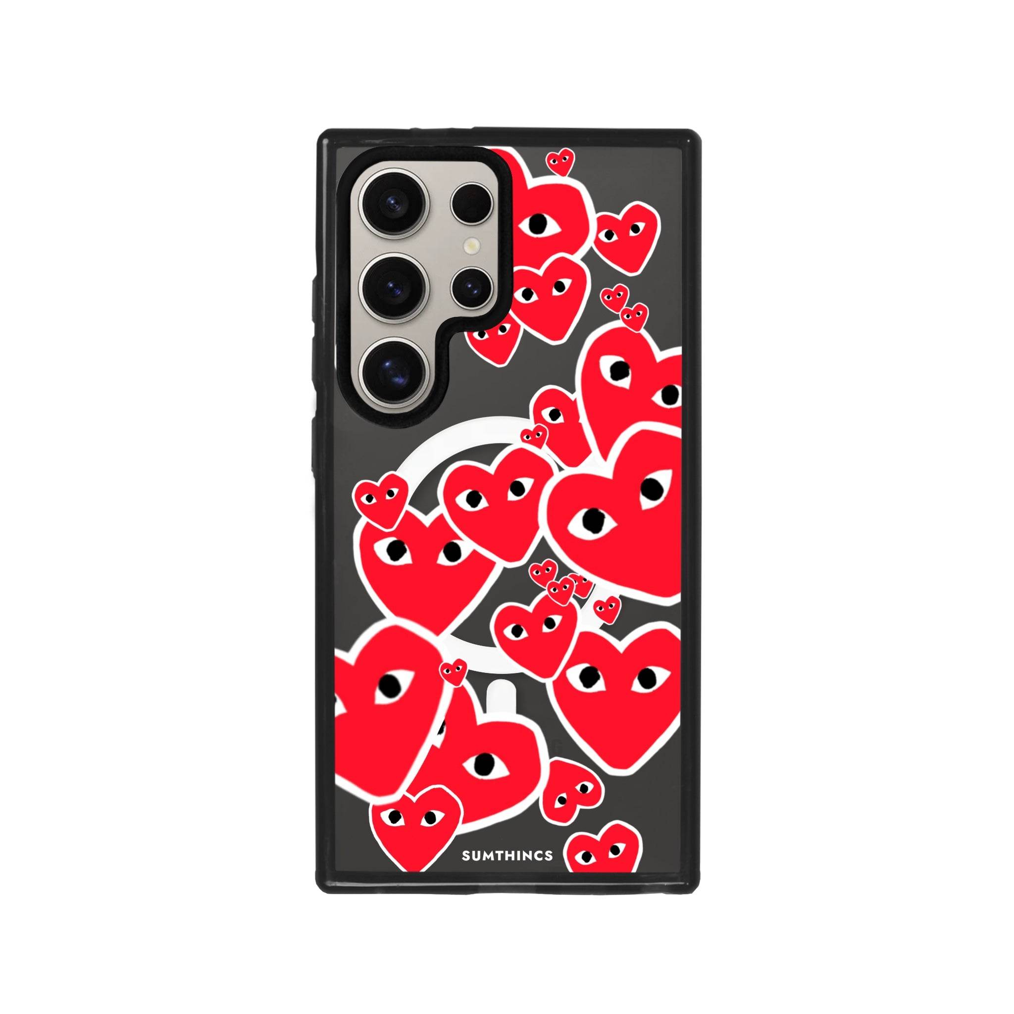 Samsung S23 Ultra Hearts Magsafe Procase Şeffaf Telefon Kılıfı - SUMTHINCS