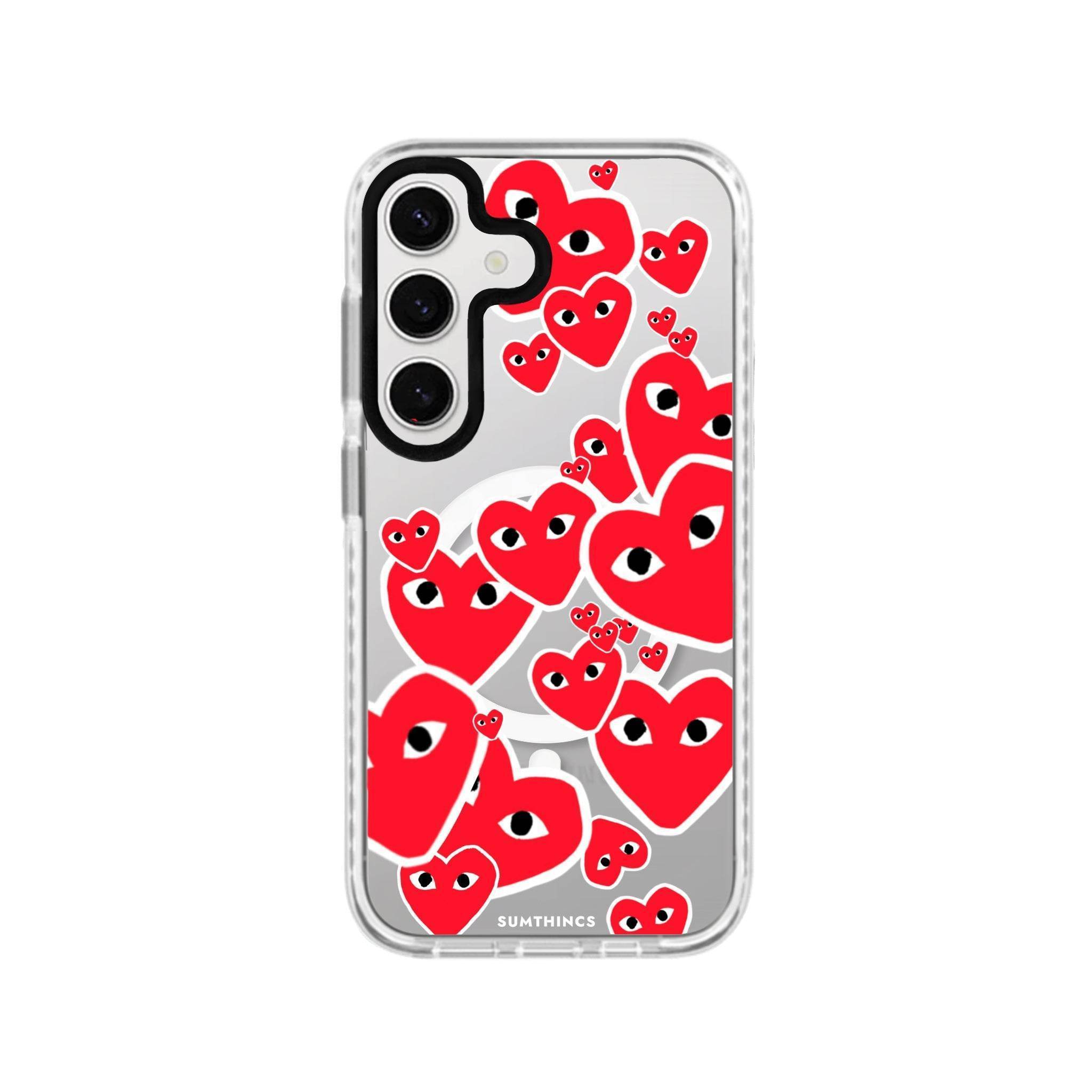 Samsung S24 Plus Hearts Magsafe Procase Şeffaf Telefon Kılıfı - SUMTHINCS