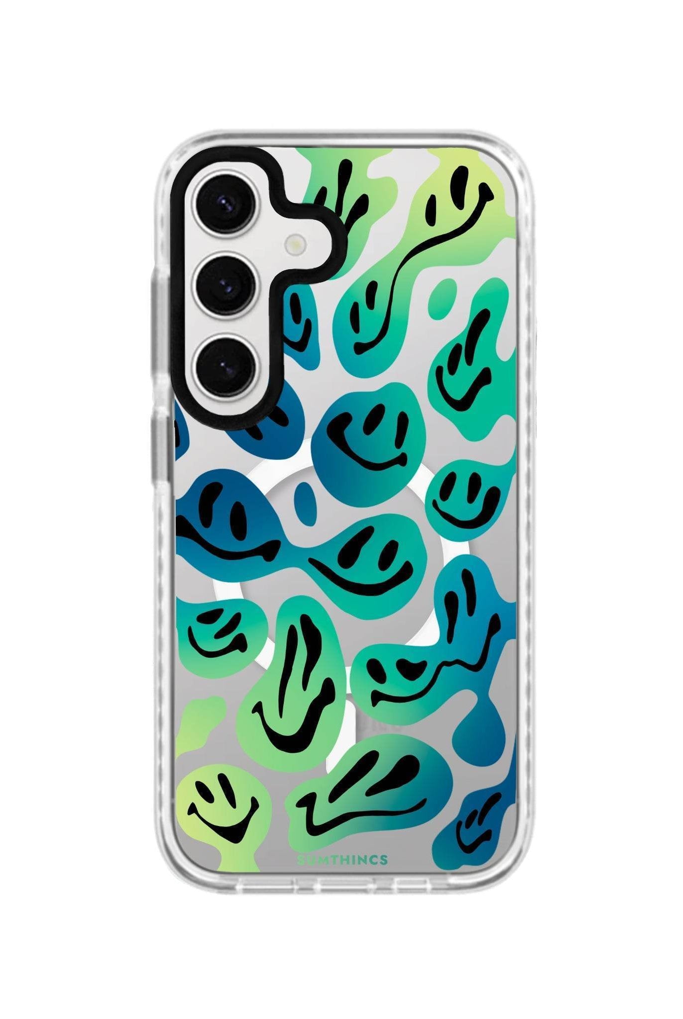 Samsung S23 FE Smiley Magsafe Procase Şeffaf Telefon Kılıfı - SUMTHINCS