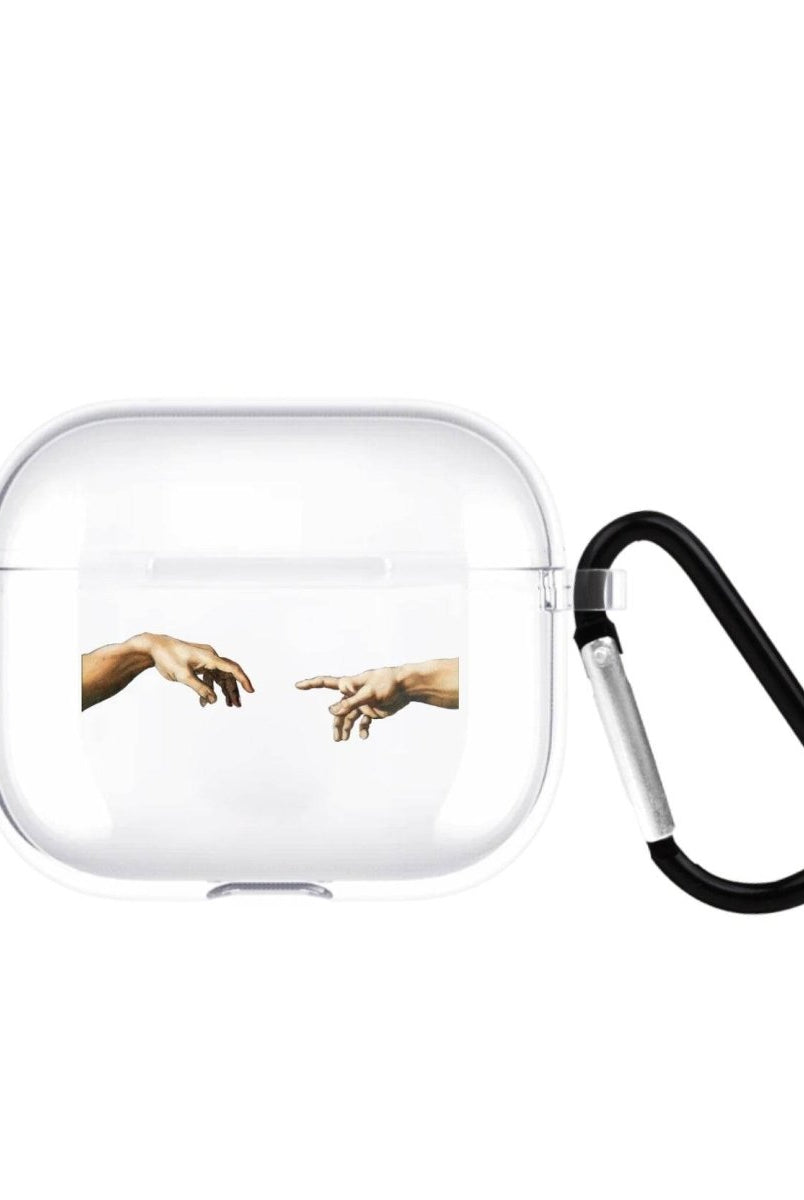 Adams Creation AirPods 3 Şeffaf Silikon Kılıf Beyaz Şeffaf - SUMTHINCS