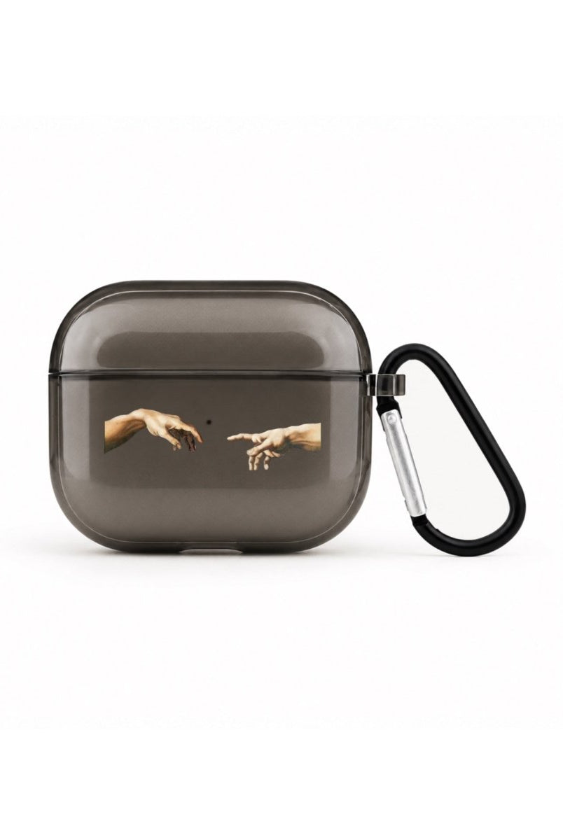 Adams Creation AirPods 3 Şeffaf Silikon Kılıf Siyah - Sumthincs