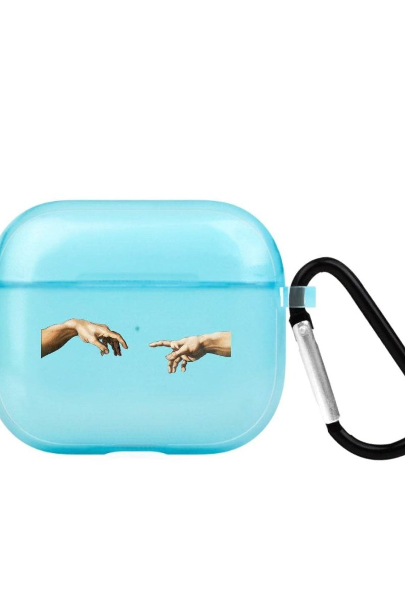 Adams Creation AirPods 3 Şeffaf Silikon Kılıf Mavi - SUMTHINCS