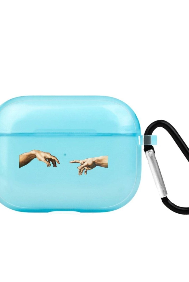 Adams Creation AirPods Pro Şeffaf Silikon Kılıf Mavi - SUMTHINCS