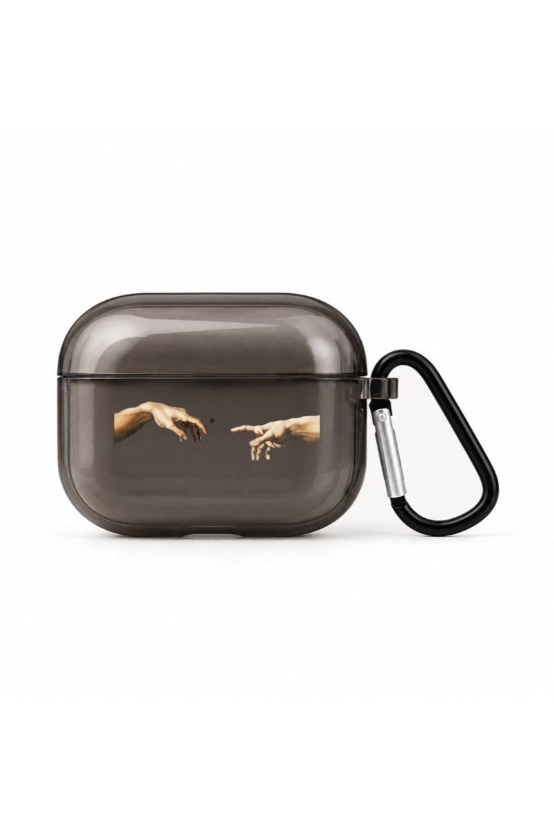 Adams Creation AirPods Pro Şeffaf Silikon Kılıf Siyah - Sumthincs