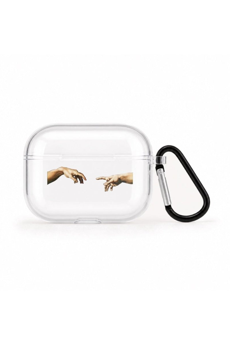 Adams Creation AirPods Pro Şeffaf Silikon Kılıf Beyaz Şeffaf - Sumthincs