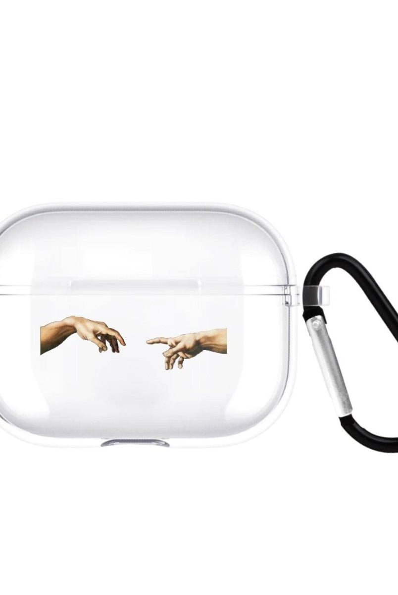 Adams Creation AirPods Pro Şeffaf Silikon Kılıf Beyaz Şeffaf - SUMTHINCS