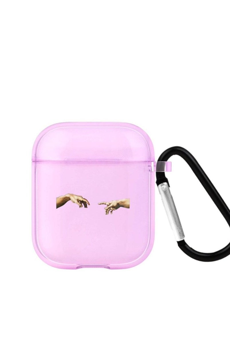 Adams Creation AirPods Şeffaf Silikon Kılıf Lila - SUMTHINCS