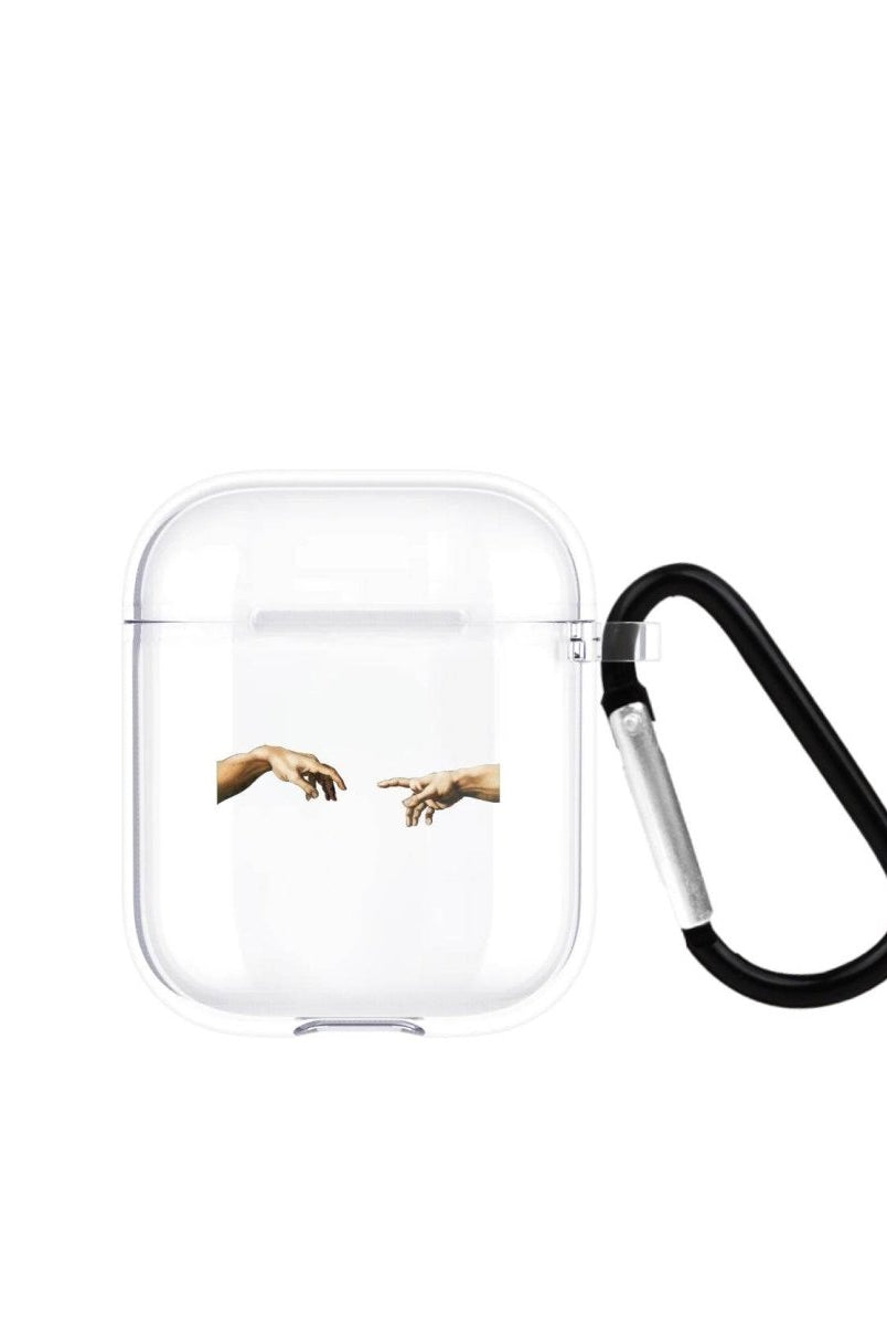 Adams Creation AirPods Şeffaf Silikon Kılıf Beyaz Şeffaf - SUMTHINCS