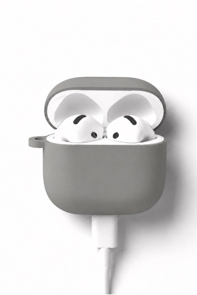 AirPods 3 Premium Gri Silikon Kılıf - Sumthincs
