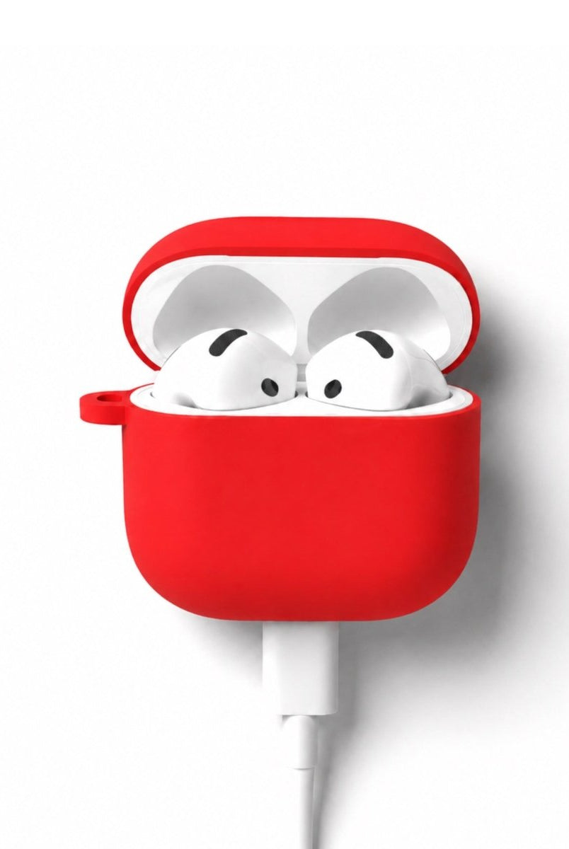 AirPods 3 Premium Kırmızı Silikon Kılıf - Sumthincs