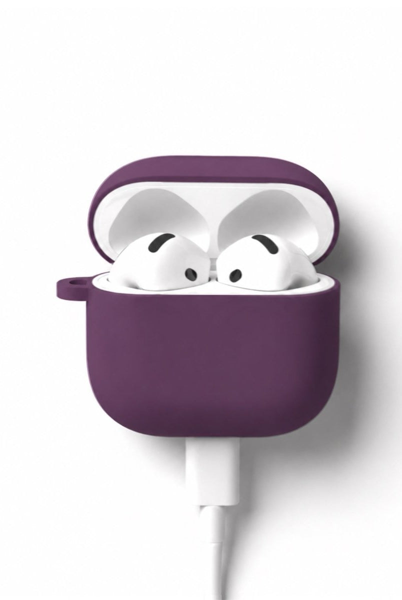 AirPods 3 Premium Mor Silikon Kılıf - Sumthincs