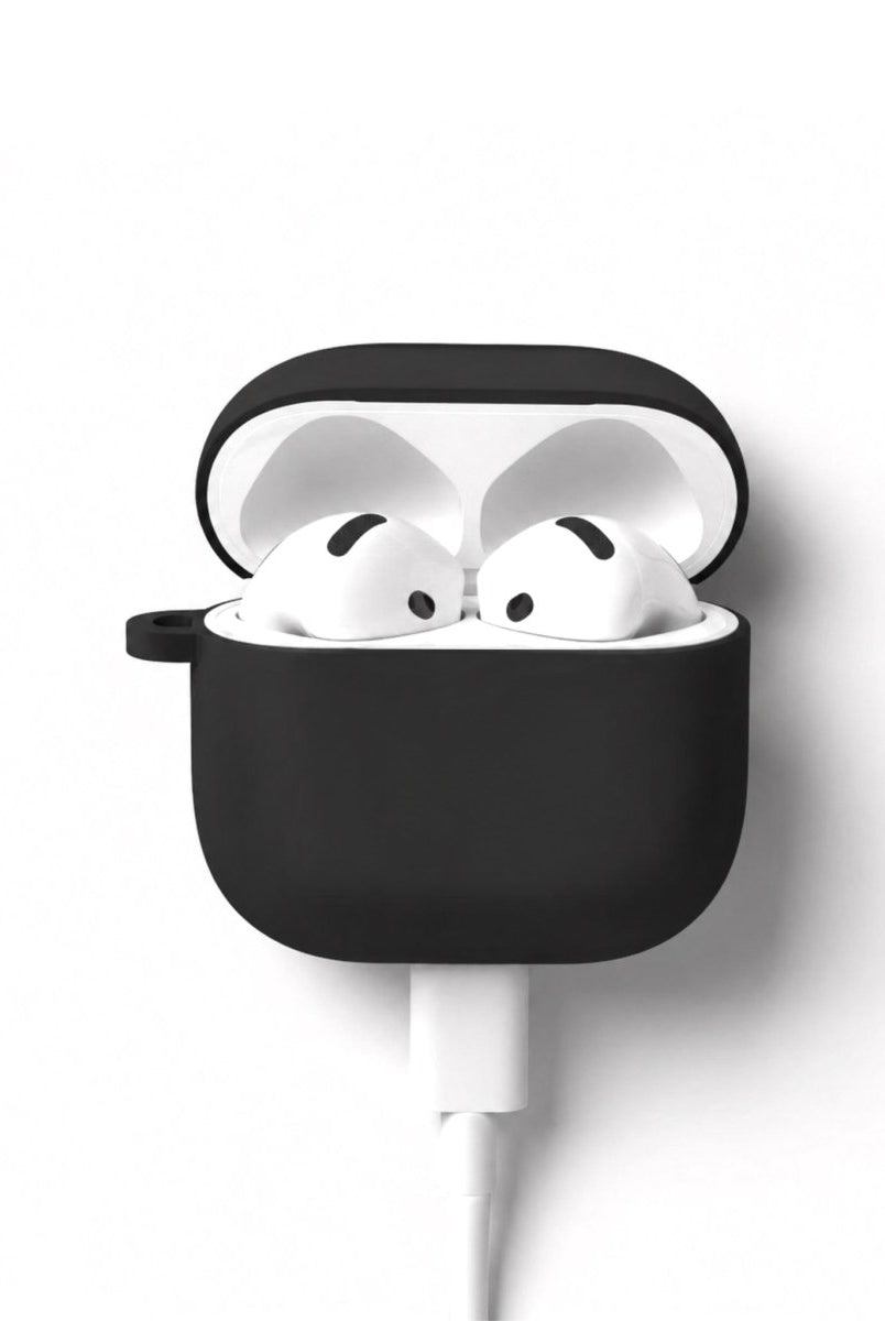 AirPods 3 Premium Siyah Silikon Kılıf - Sumthincs