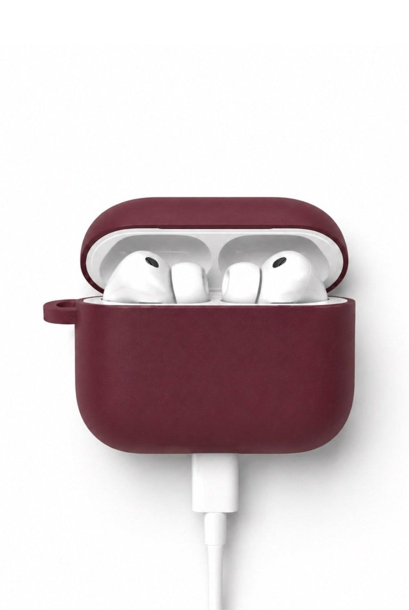 AirPods Pro 3 Premium Bordo Silikon Kılıf - Sumthincs