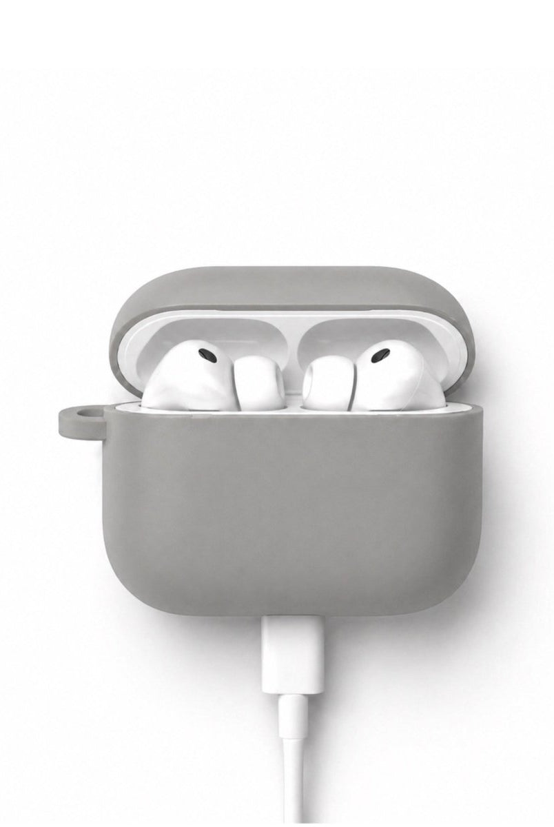 AirPods Pro Premium Gri Silikon Kılıf - Sumthincs
