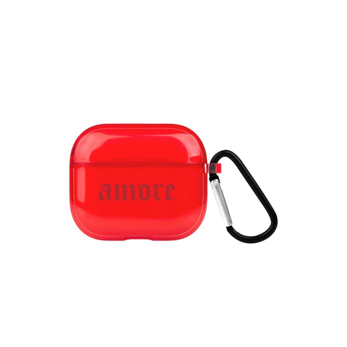 Amore AirPods 3 Şeffaf Silikon Kılıf Kırmızı - SUMTHINCS