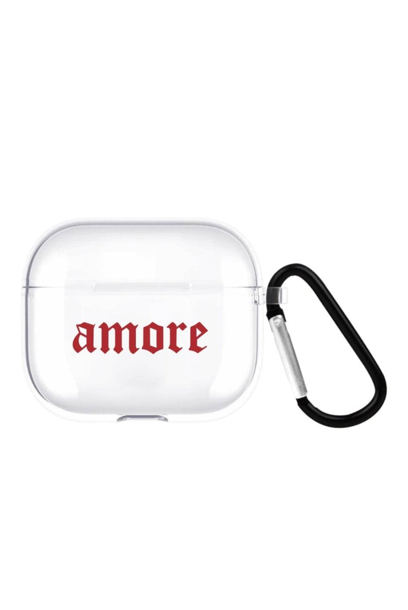 Amore AirPods 3 Şeffaf Silikon Kılıf Beyaz Şeffaf - SUMTHINCS