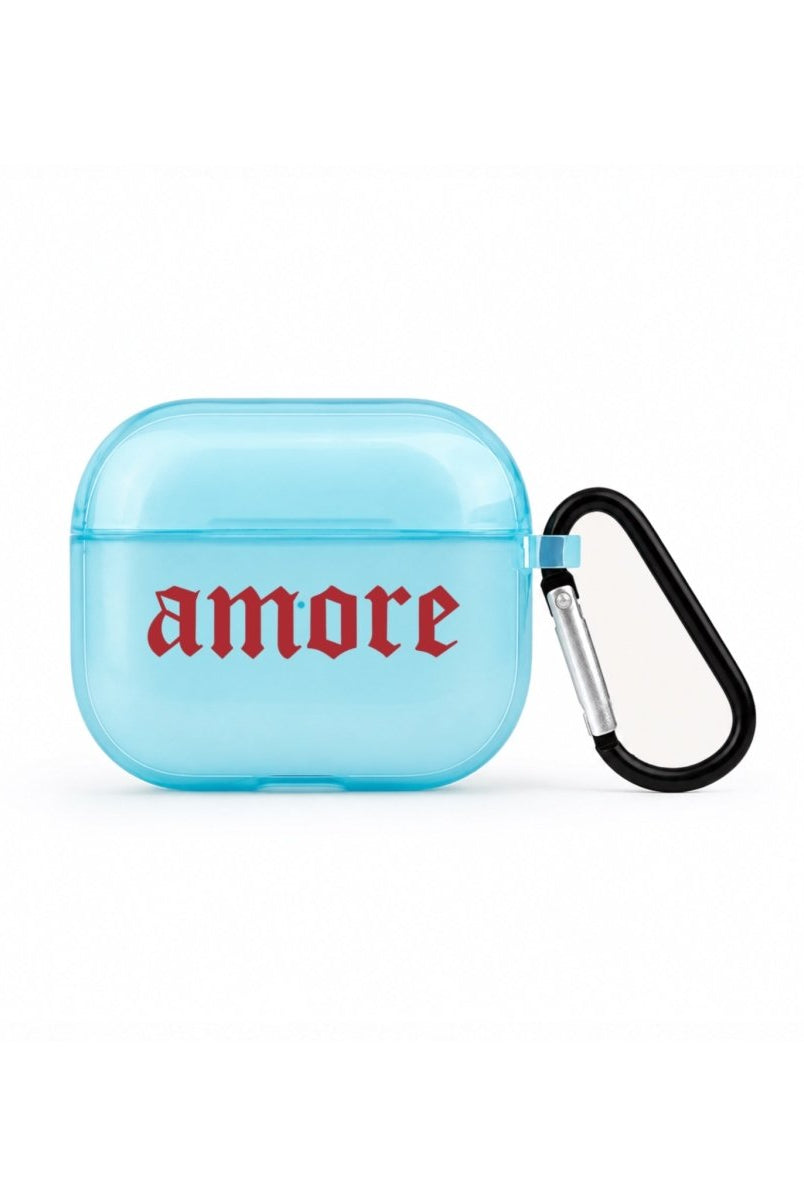 Amore AirPods 3 Şeffaf Silikon Kılıf Mavi - Sumthincs