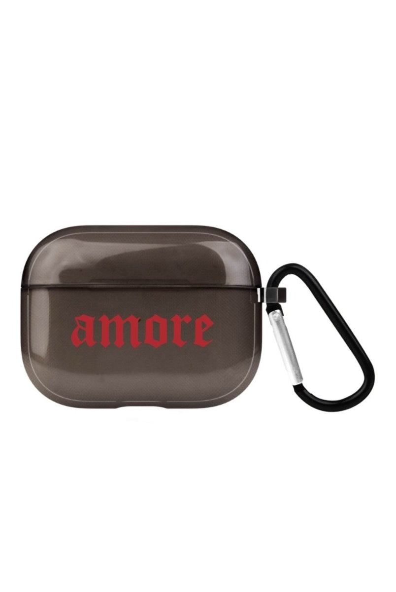 Amore AirPods Pro 2 Şeffaf Silikon Kılıf Siyah - SUMTHINCS