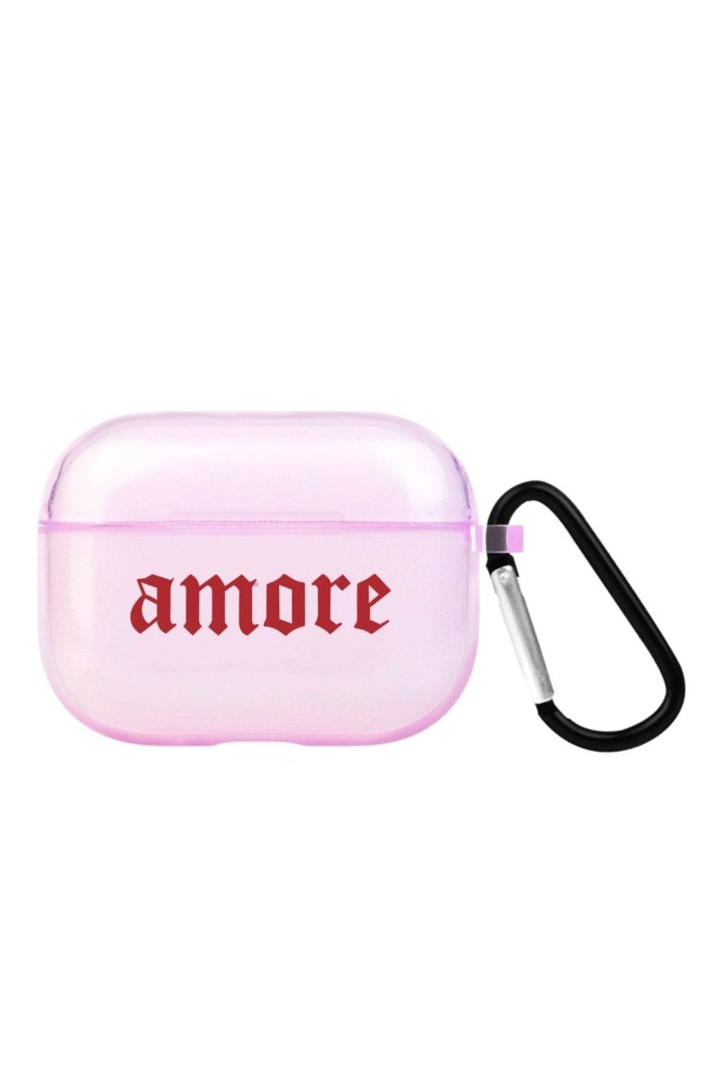 Amore AirPods Pro Şeffaf Silikon Kılıf Lila - SUMTHINCS