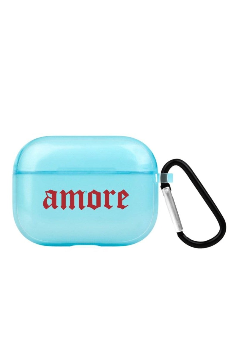 Amore AirPods Pro Şeffaf Silikon Kılıf Mavi - SUMTHINCS