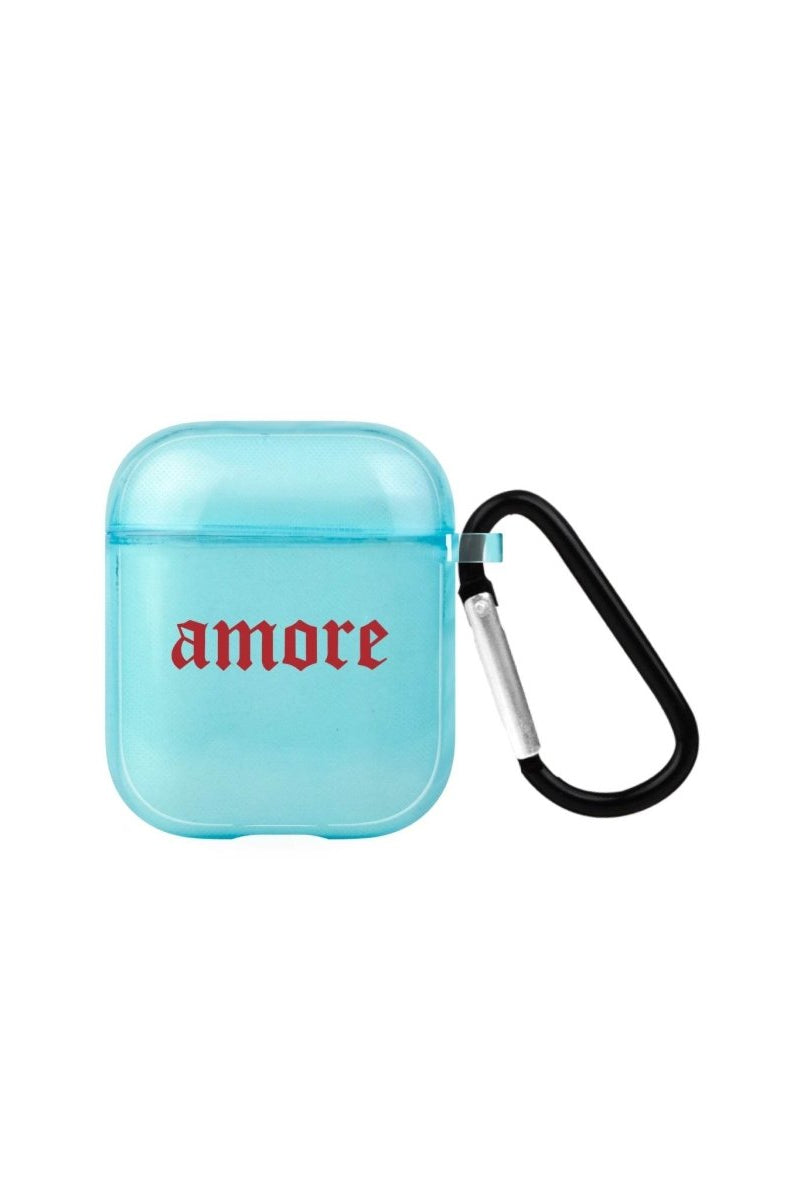 Amore AirPods Şeffaf Silikon Kılıf Mavi - SUMTHINCS