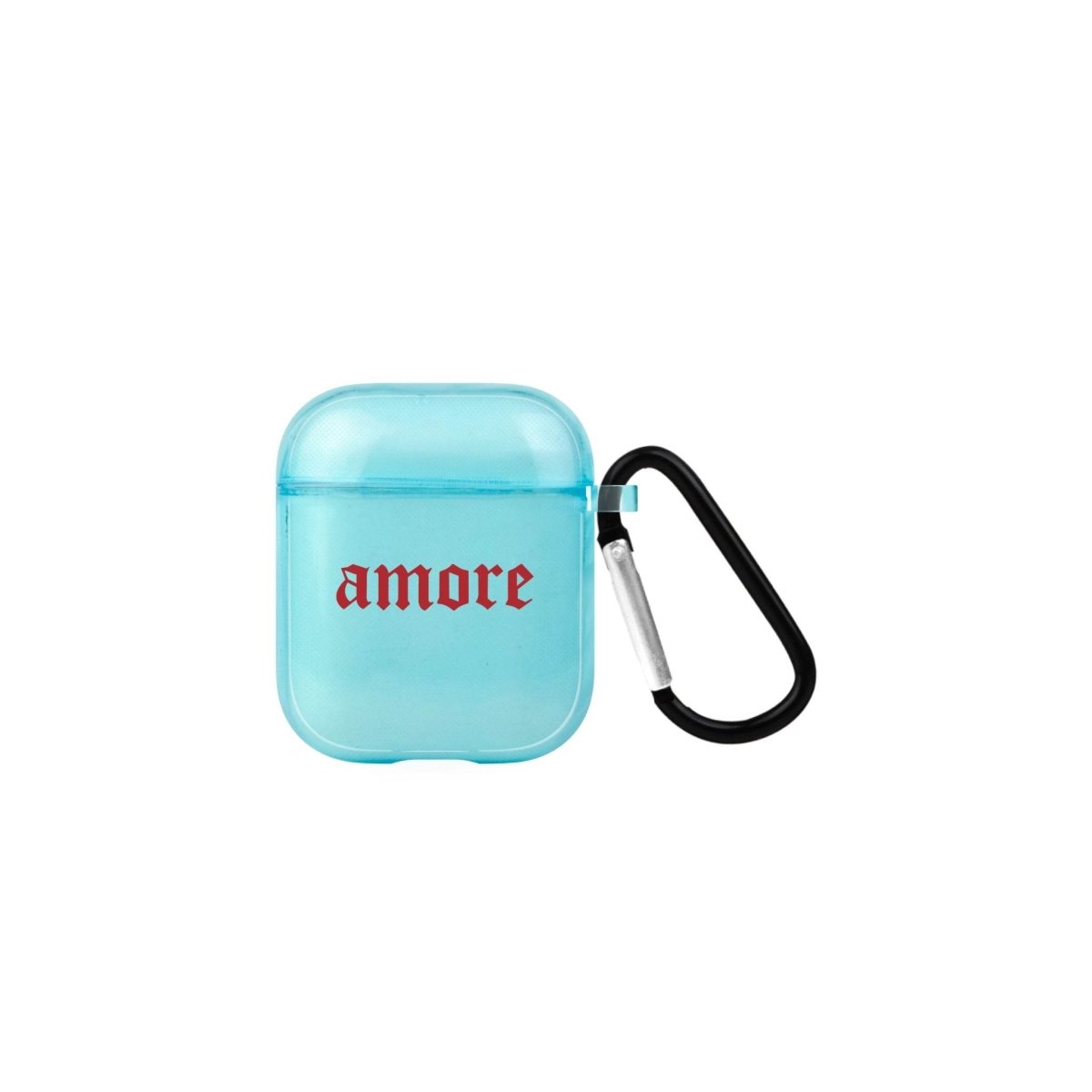 Amore AirPods Şeffaf Silikon Kılıf Mavi - SUMTHINCS