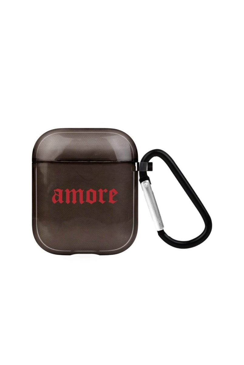 Amore AirPods Şeffaf Silikon Kılıf Siyah - SUMTHINCS