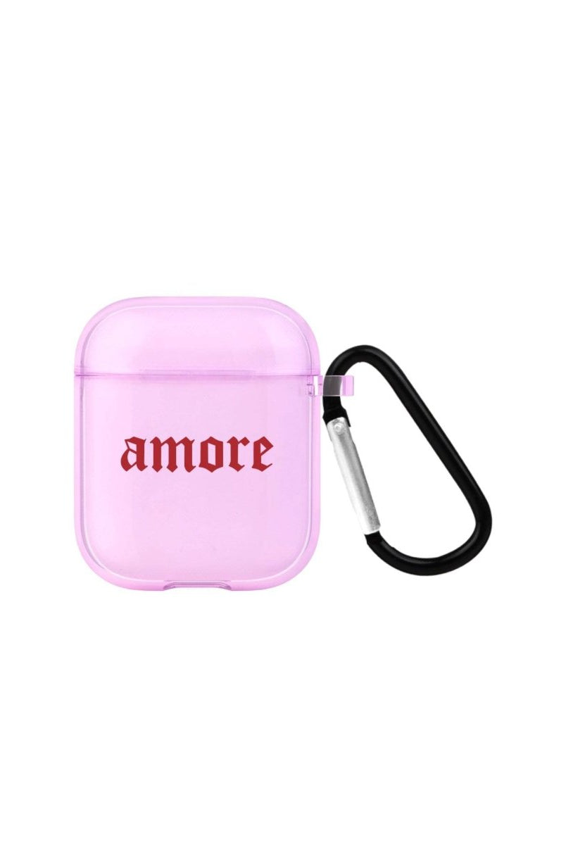 Amore AirPods Şeffaf Silikon Kılıf Lila - SUMTHINCS