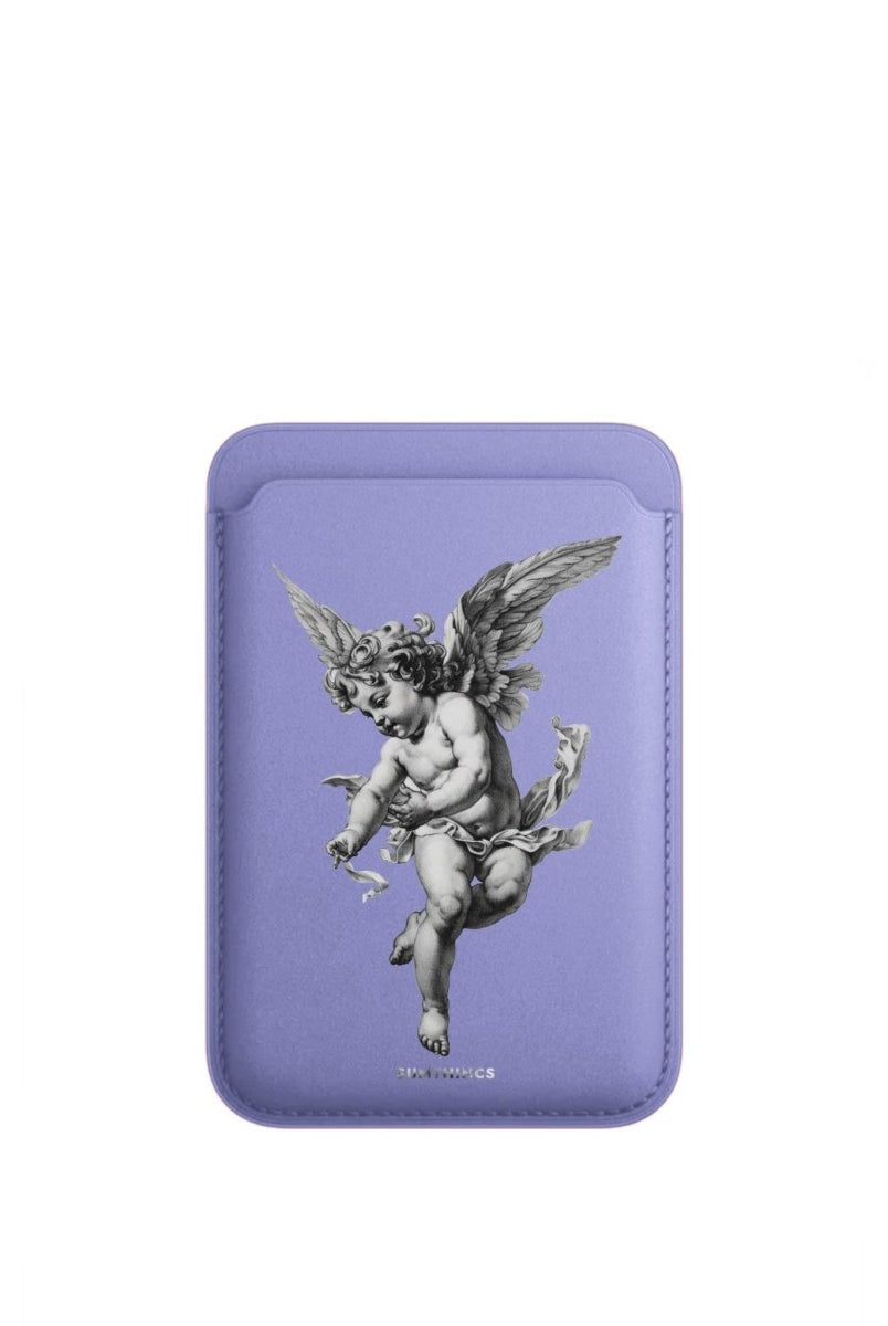 Angel MagSafe Deri Cüzdan Wallet Lila - Sumthincs