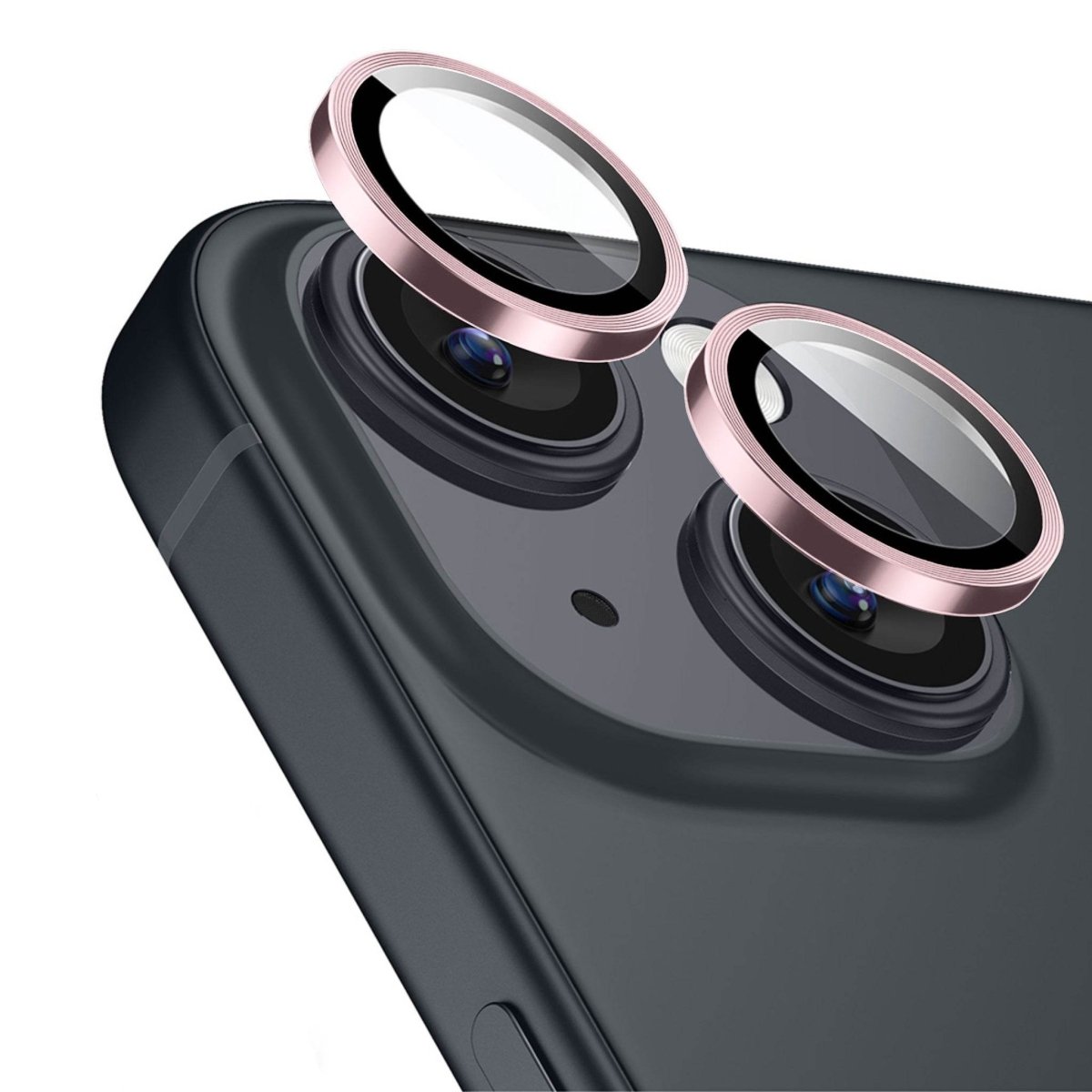 Apple iPhone 15 / 15 Plus Kamera Lens Koruyucu Pembe - SUMTHINCS