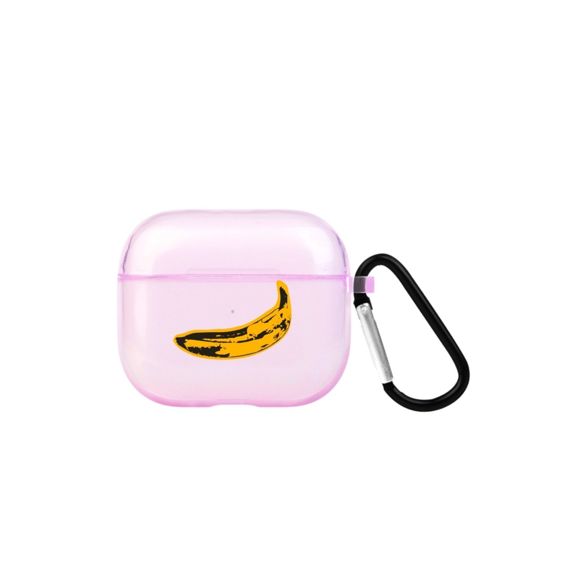 Banana AirPods 3 Şeffaf Silikon Kılıf Lila - SUMTHINCS